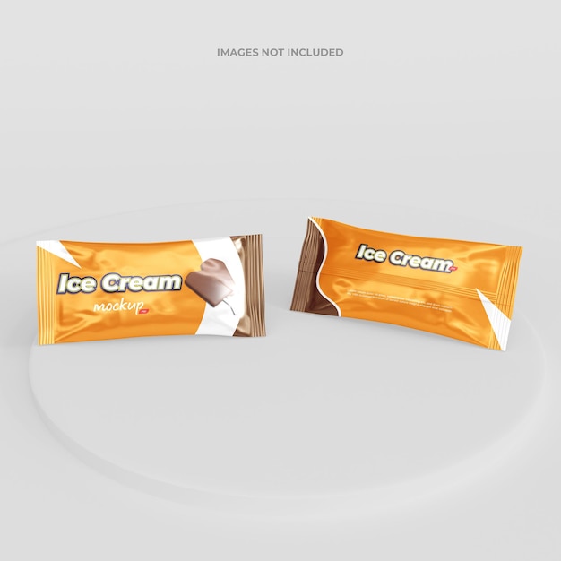 PSD modelo de barra de helado en formato psd