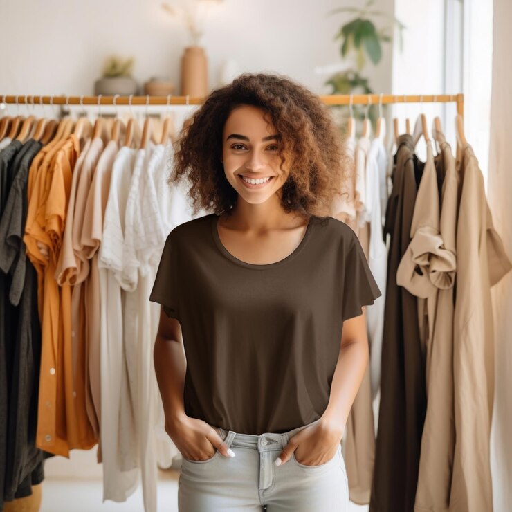 PSD modelo de blusa para mujeres en psd