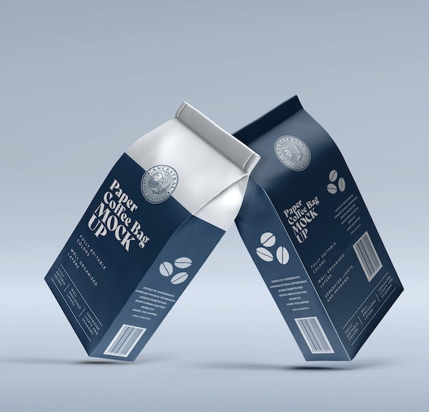 Modelo de bolsa de café