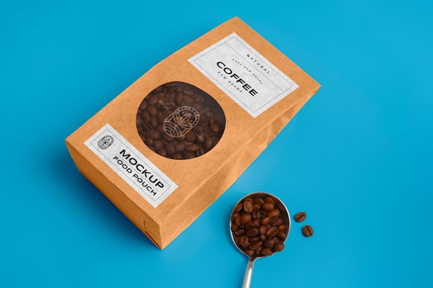 PSD modelo de bolsa de granos de café