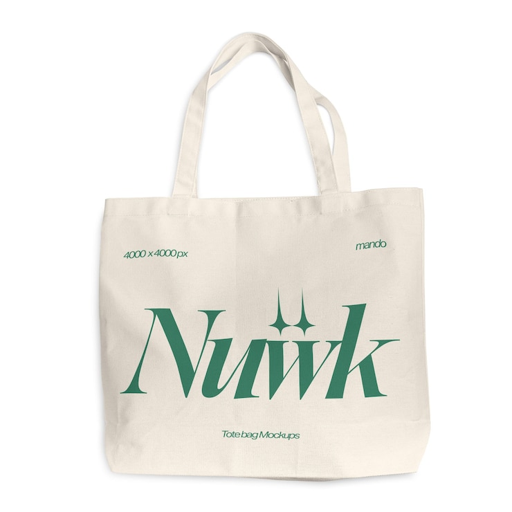 PSD el modelo de bolsa de lona es un producto respetuoso con el medio ambiente.