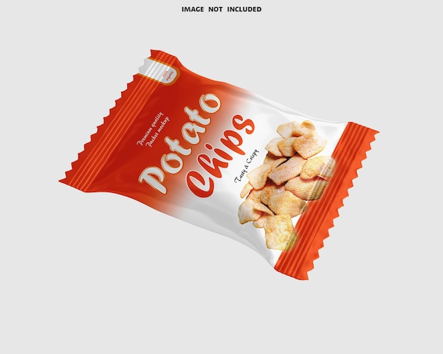 Modelo de bolsa de mini patatas fritas brillantes de primera calidad para la marca