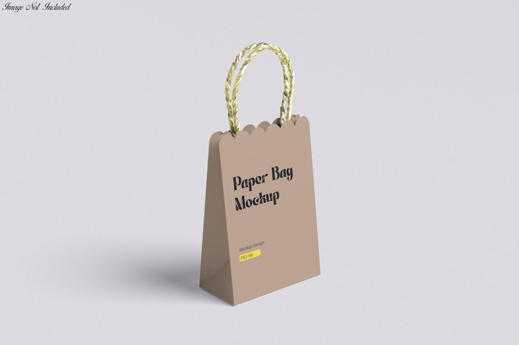 PSD modelo de bolsa de papel