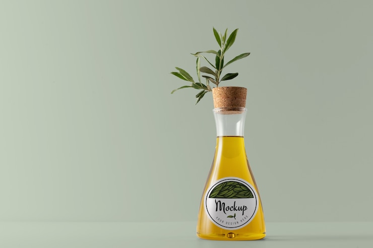 PSD modelo de botella de aceite de oliva