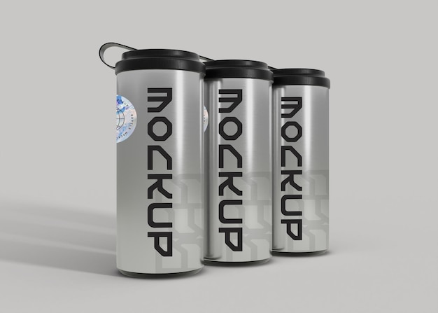 Modelo de botella de agua de acero inoxidable