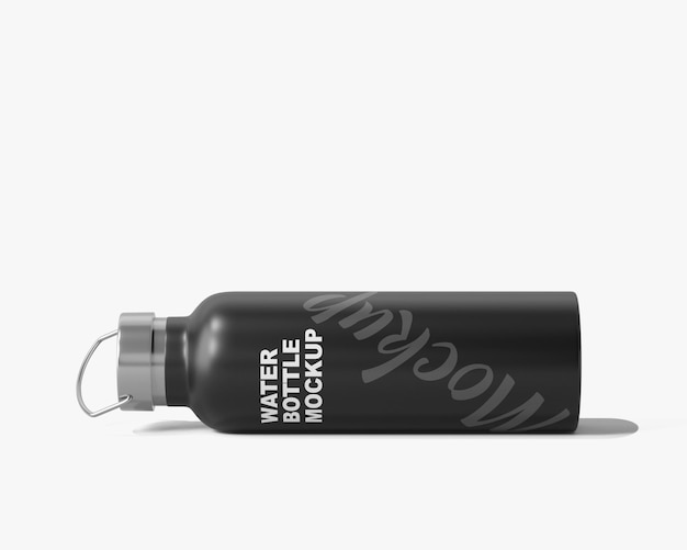 Modelo de botella de agua aislada de aluminio
