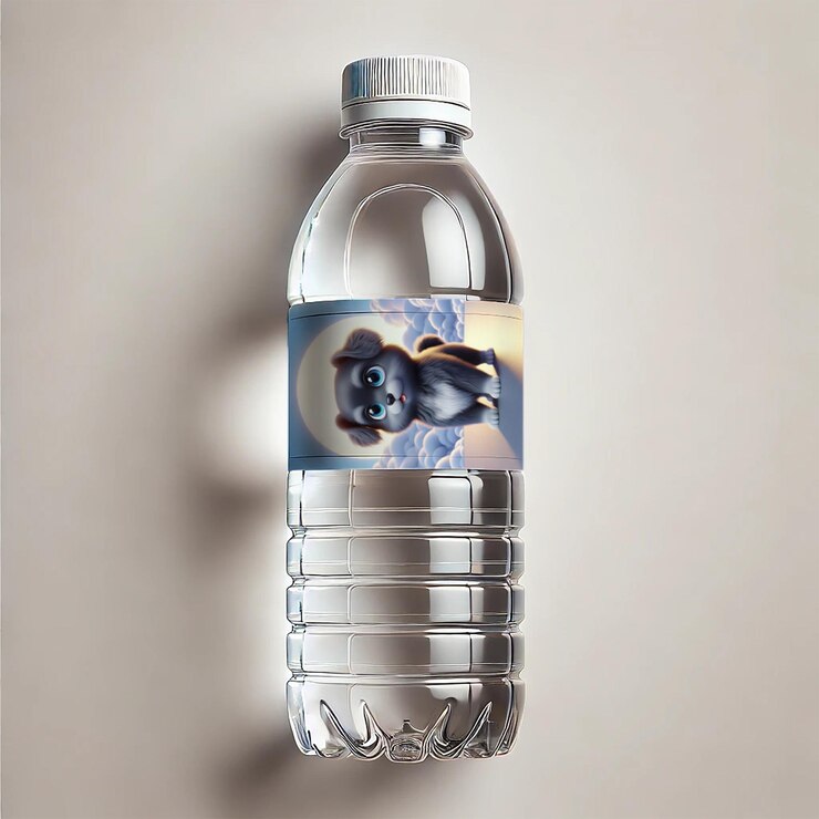 PSD modelo de botella de agua de alta calidad