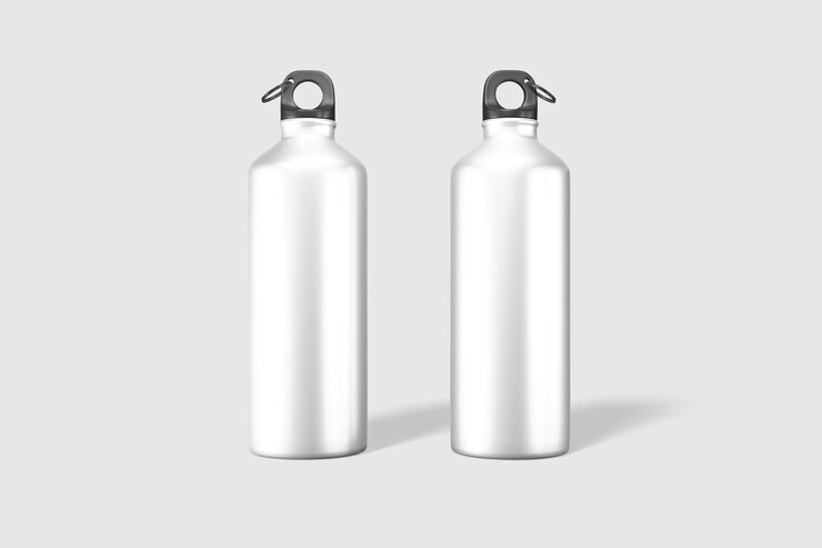 PSD modelo de botella de agua de aluminio