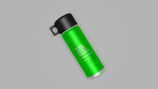 Modelo de botella de agua en frasco PSD