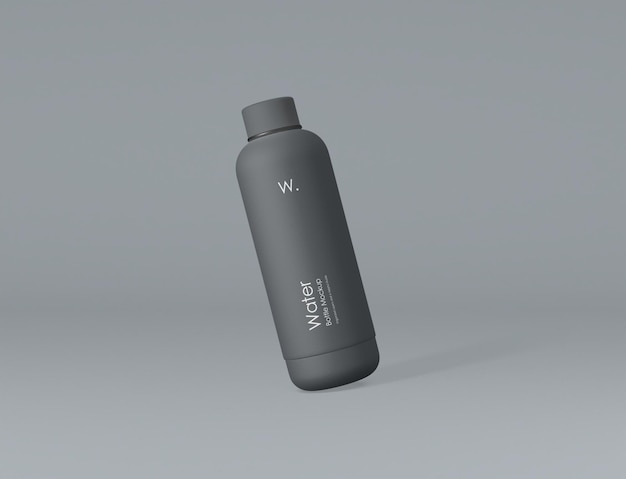 Modelo de botella de agua gris