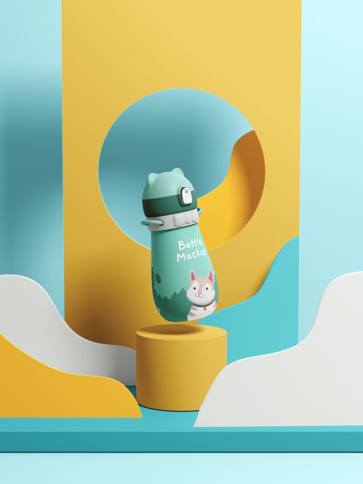 PSD modelo de botella de agua para niños