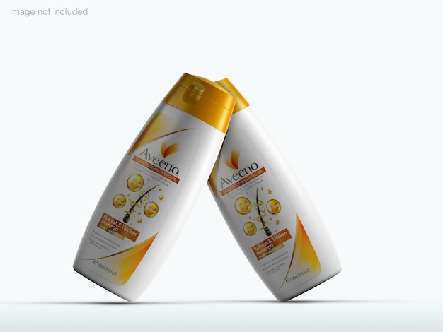 Modelo de botella de champú