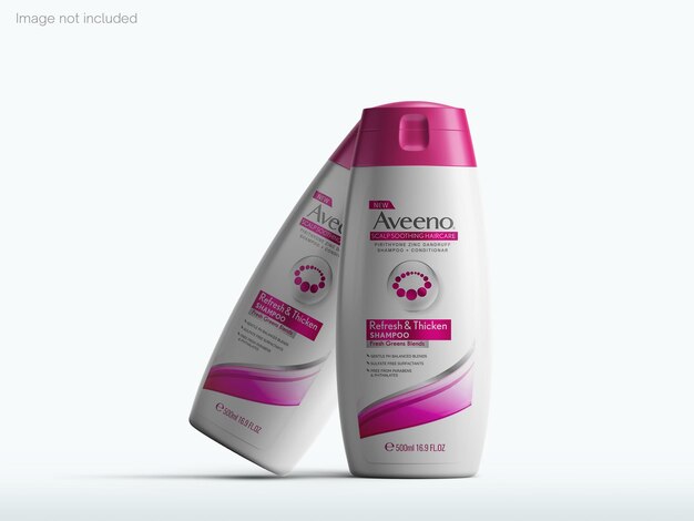 Modelo de botella de champú