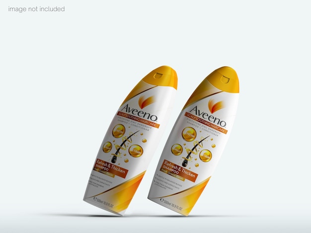 Modelo de botella de champú