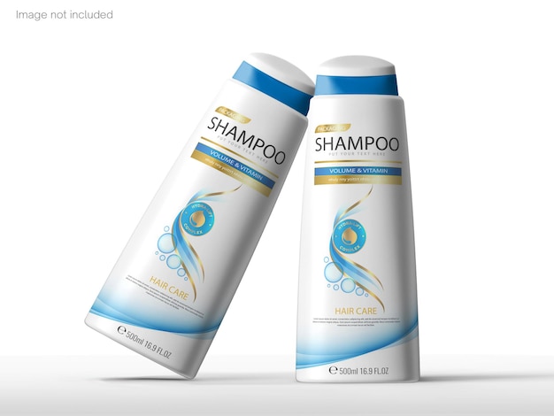 Modelo de botella de champú