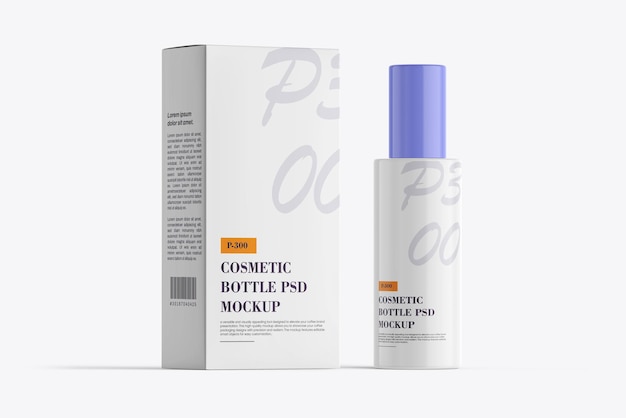 Modelo de botella de cosméticos