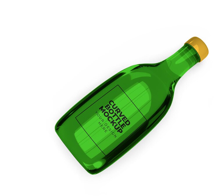 PSD modelo de botella curva