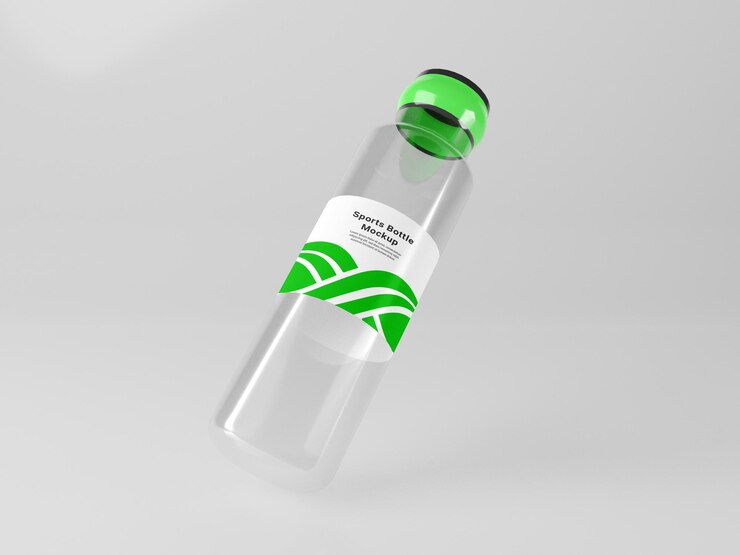 PSD modelo de botella deportiva psd