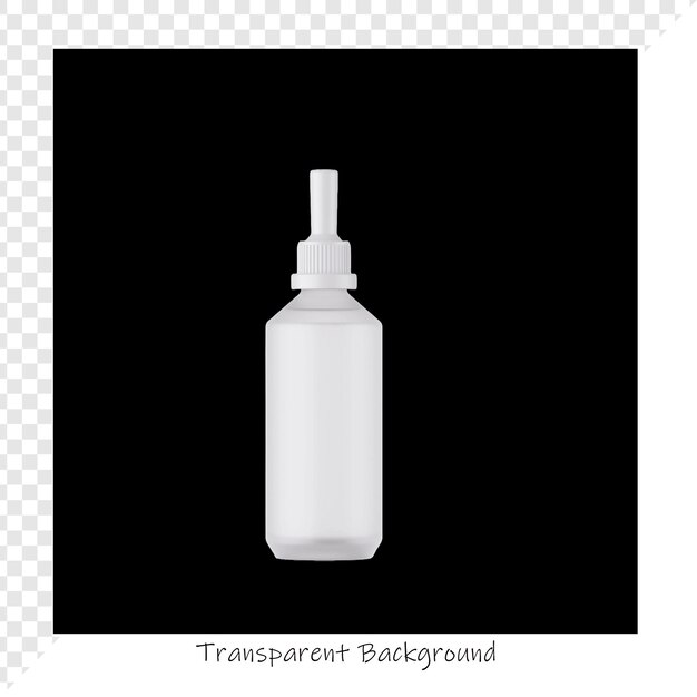 Modelo de botella de gotero blanco