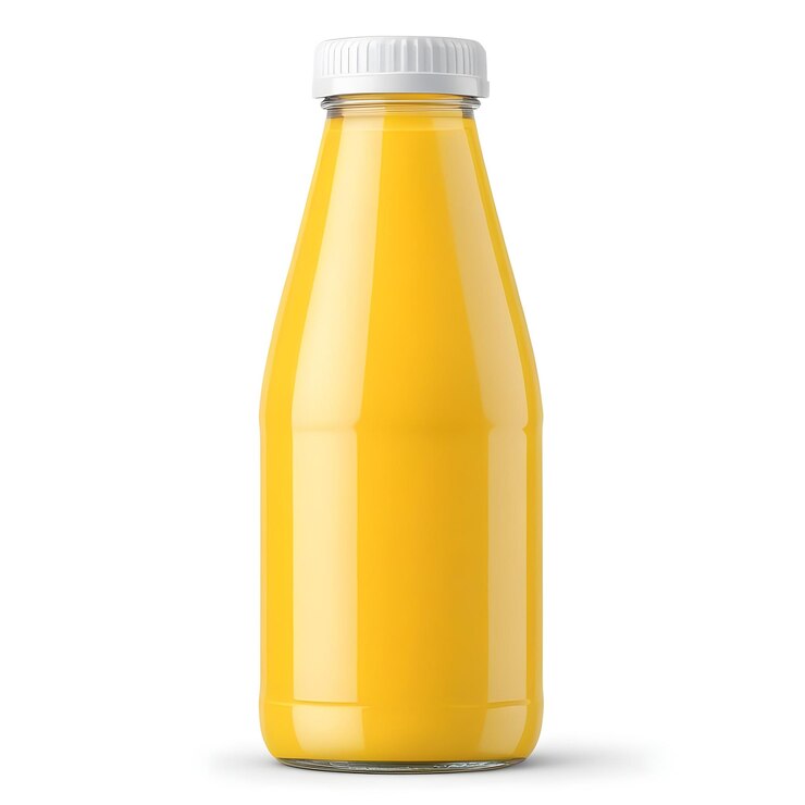 PSD modelo de botella de jugo de naranja