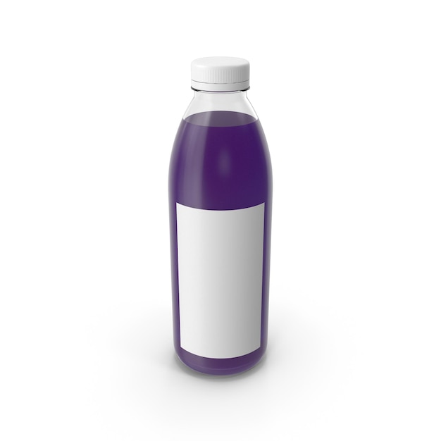 Modelo de botella de jugo púrpura