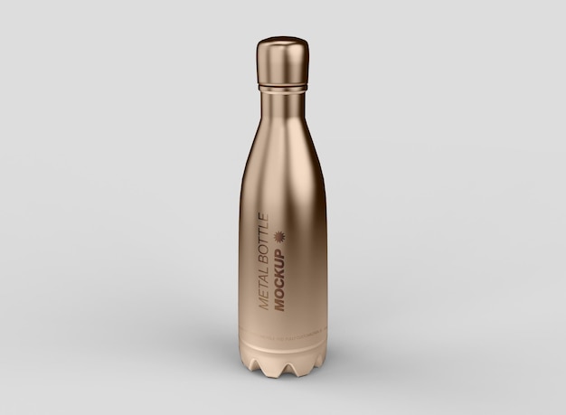 Modelo de botella de metal