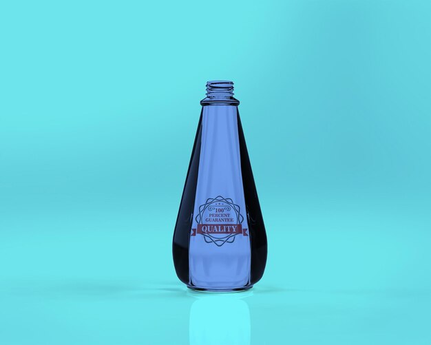 PSD modelo de botella de minerales de montaña frescos