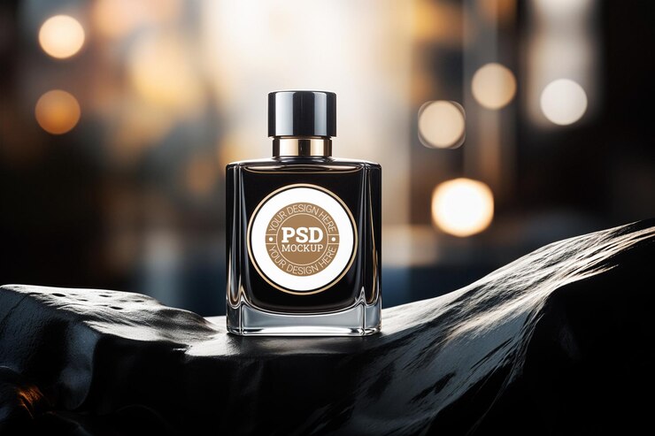 Modelo de botella de perfume de lujo Diseño elegante
