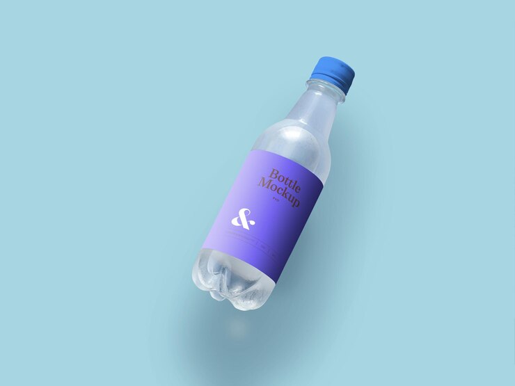 PSD modelo de botella de plástico