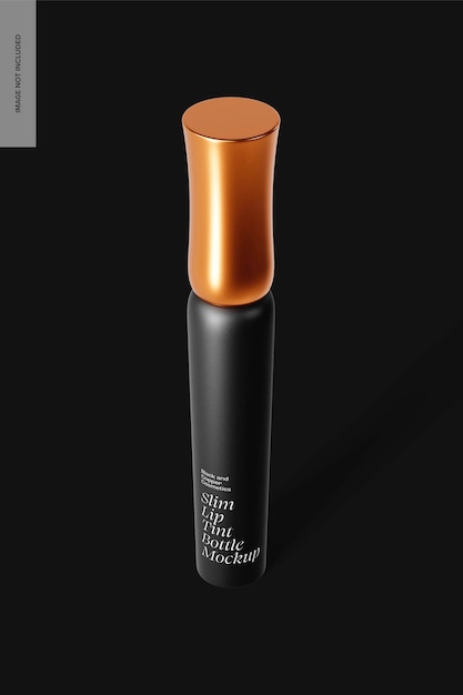 Modelo de botella de tinte para los labios delgado, perspectiva