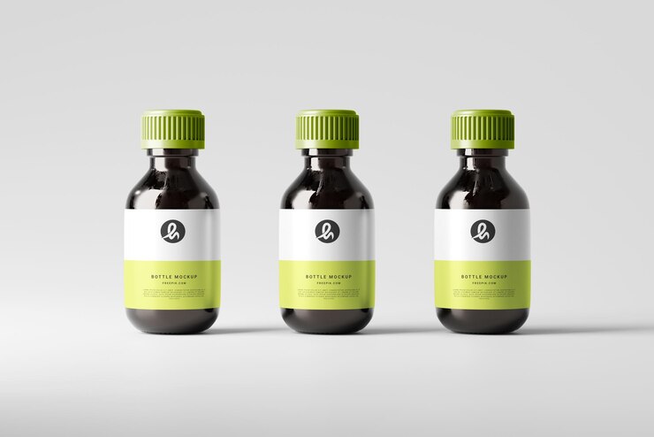 PSD modelo de botella de vidrio