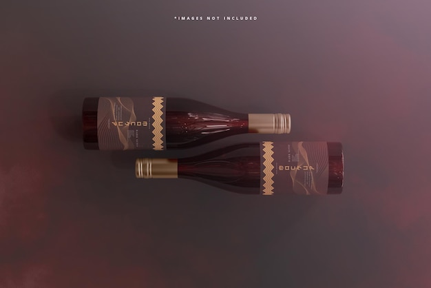 modelo de botella de vino