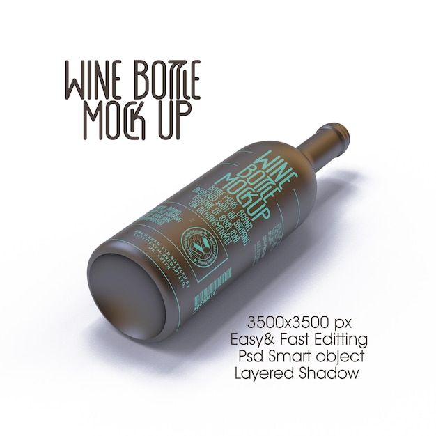 Modelo de botella de vino