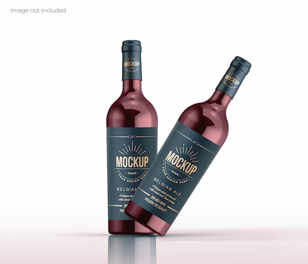 Modelo de botella de vino