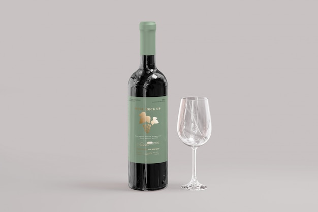 Modelo de botella de vino