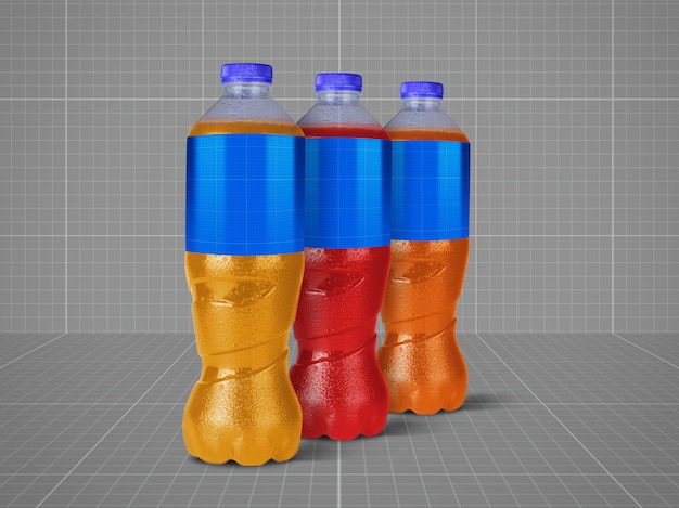 Modelo de botellas de jugo