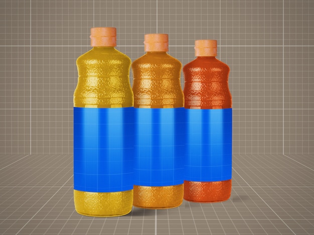 Modelo de botellas de jugo