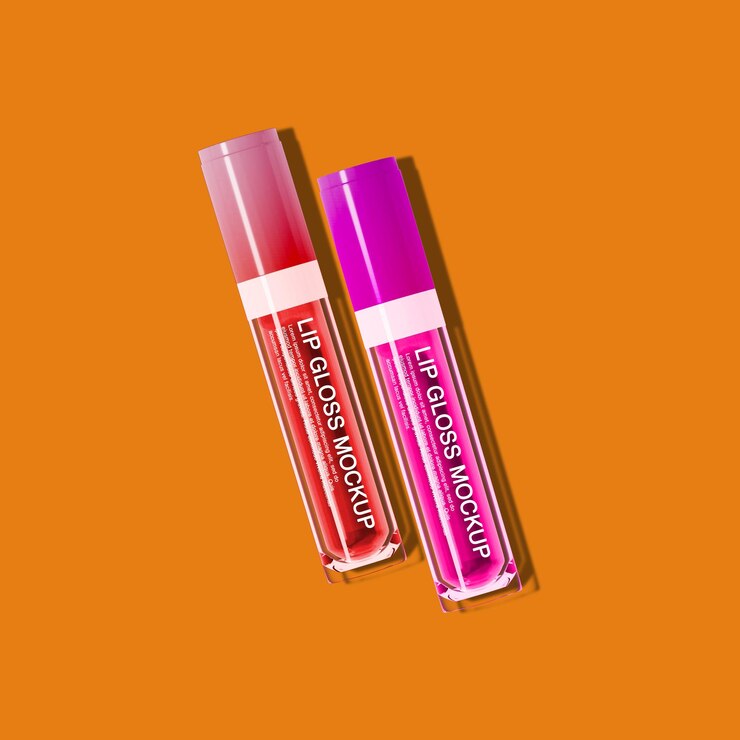 PSD modelo de brillo para los labios
