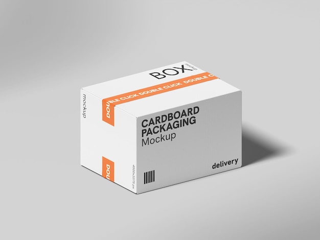 Modelo de caja de embalaje de cartón