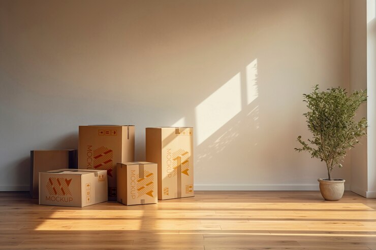 PSD modelo de caja de mudanza