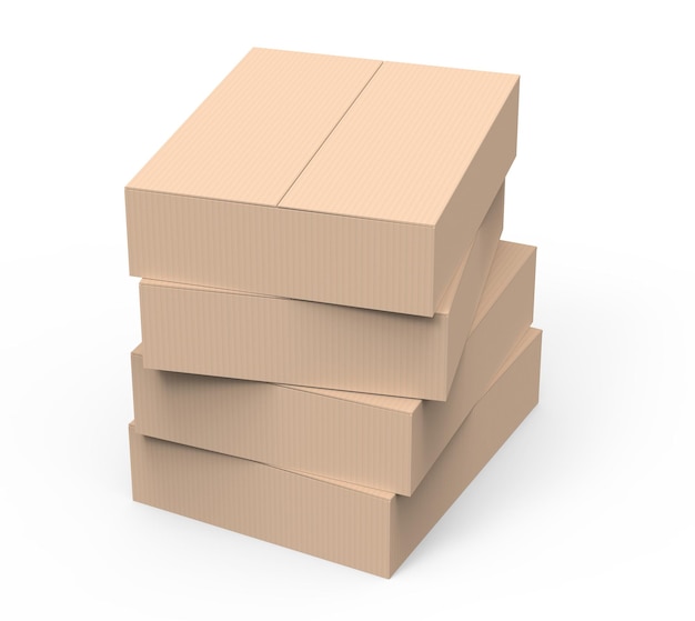 modelo de caja de papel