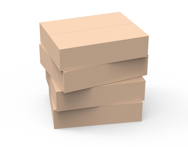 modelo de caja de papel