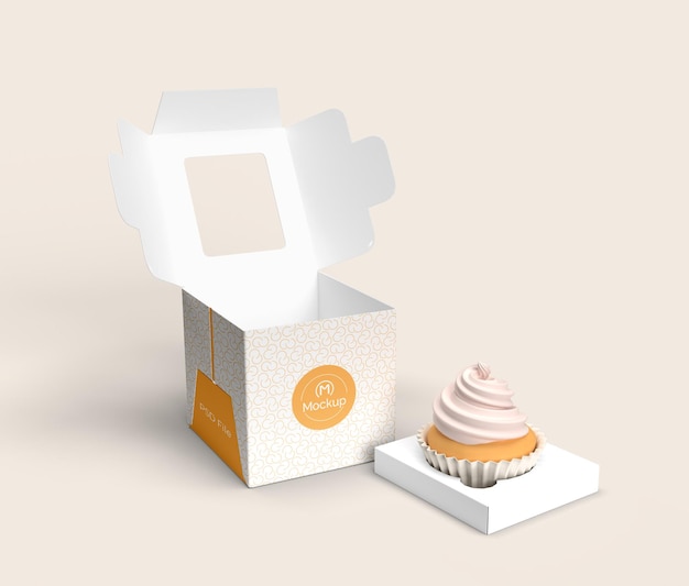 Modelo de caja de pasteles