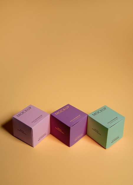 PSD modelo de cajas pequeñas apiladas