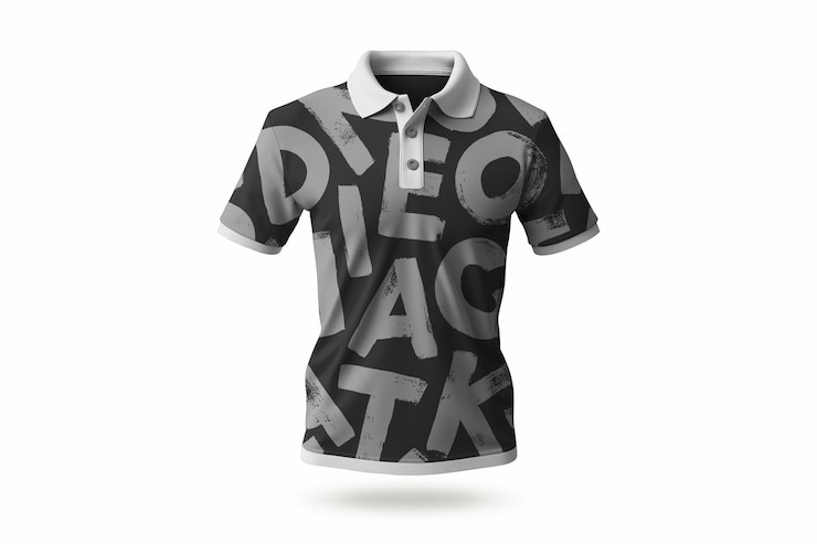 PSD modelo de camisa de polo