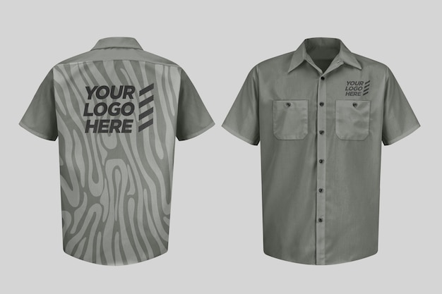Modelo de camisa de trabajo