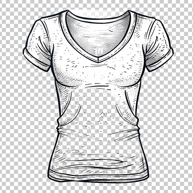PSD el modelo de la camisa