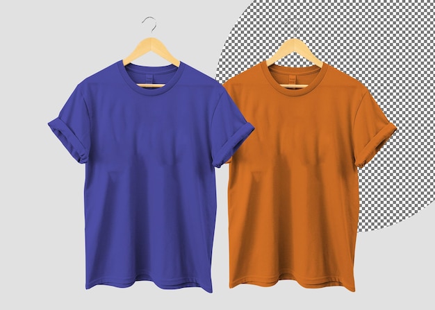 Modelo de camiseta con fondo blanco y transparente