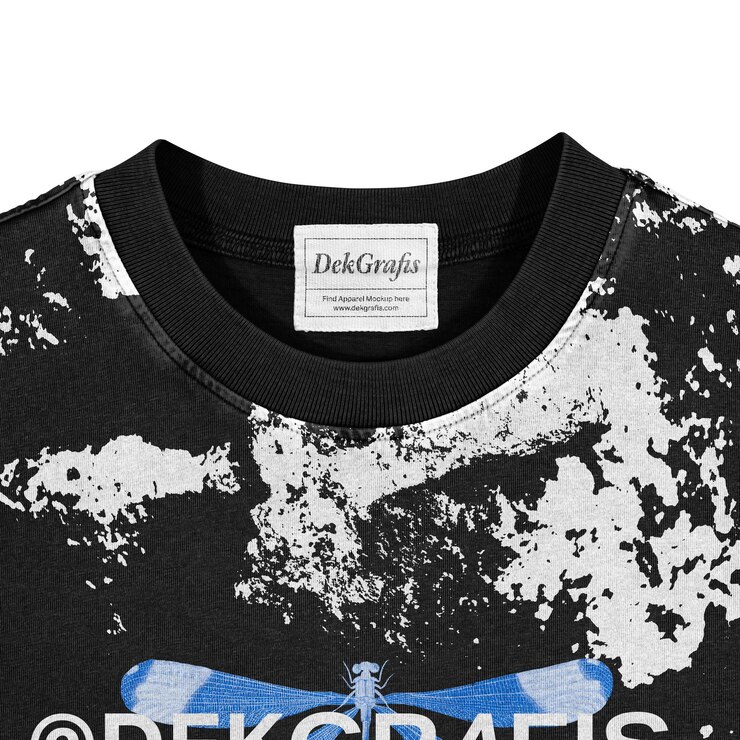 PSD modelo de camiseta de gran tamaño