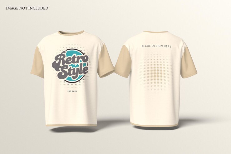 PSD modelo de camiseta de gran tamaño